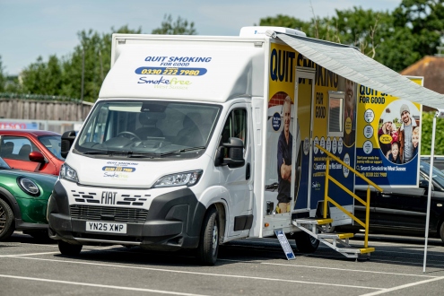 Stop smoking mobile unit